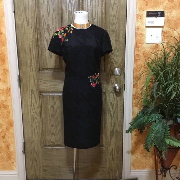 Peggy Jennings embroidered knee length spark dress - Picture 6 of 7